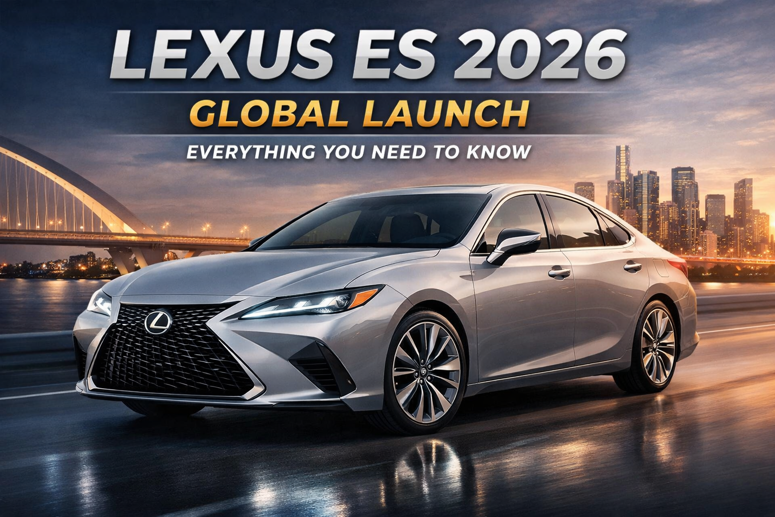 Lexus ES 2026 launch date, 2026 Lexus ES global launch, new Lexus ES 2026 sedan, Lexus ES 2026 price, Lexus ES hybrid 2026, Lexus ES electric version 2026, Lexus ES 2026 features, next generation Lexus ES, Lexus ES 2026 specifications, Lexus ES 2026 India launch