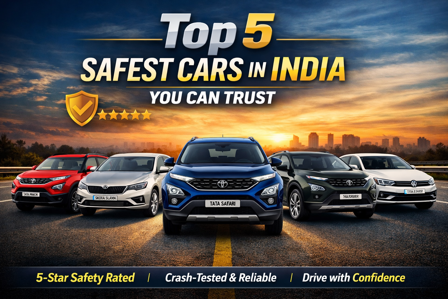 Top 5 Safest Cars in India You Can Trust