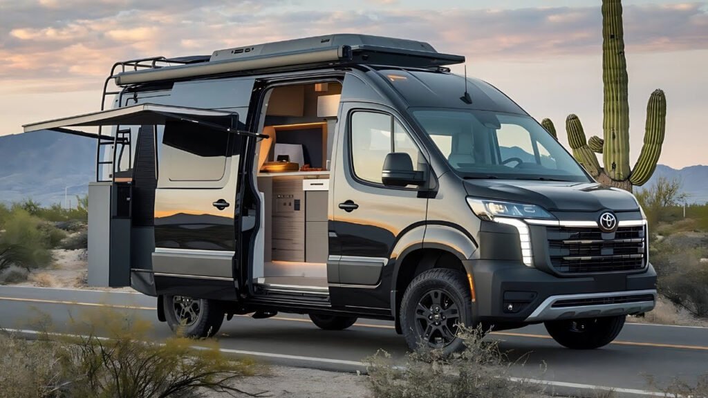 Toyota Camper Motorhome 2026 featuring a practical camper setup, ideal for family travel and exploration